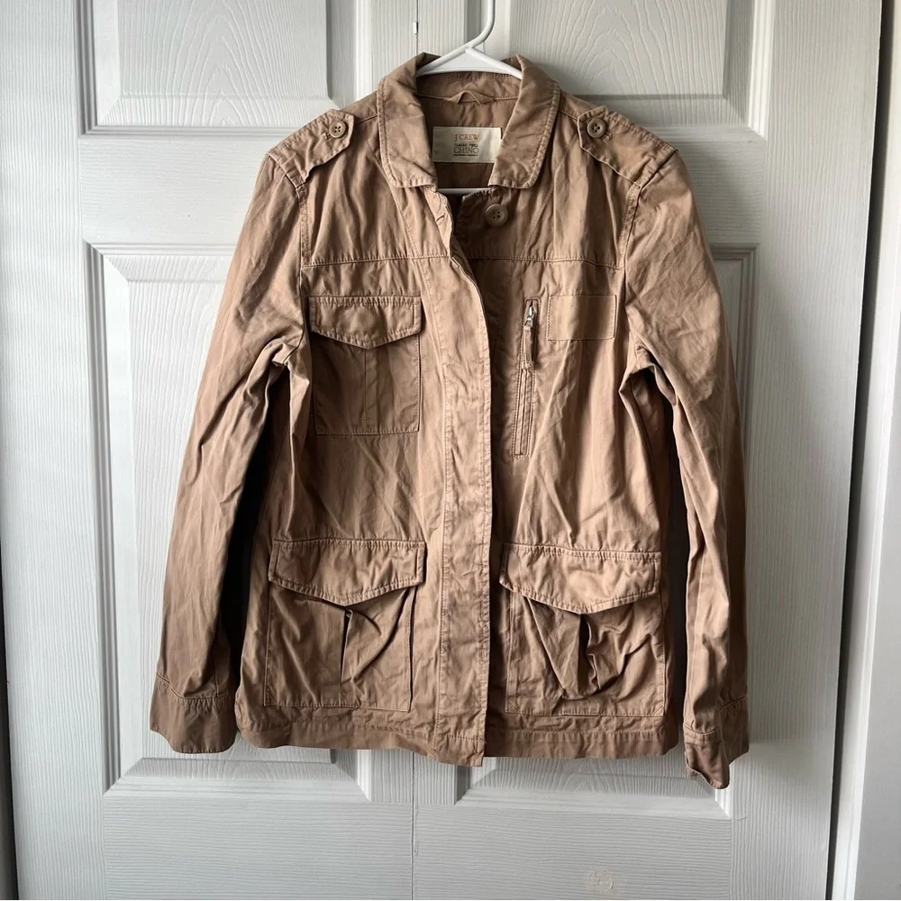 J.Crew classic twill chino tan jacket 8